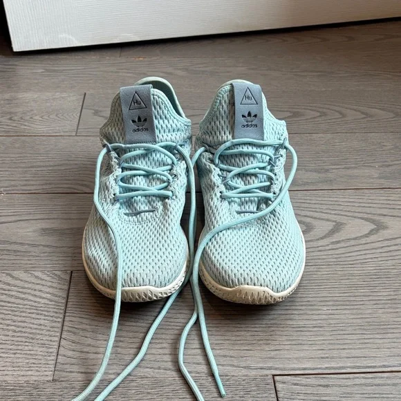 adidas | Shoes | Adidas Pharrell Williams Tennis Hu Light Teal Mens Size 8  Sneakers | Poshmark